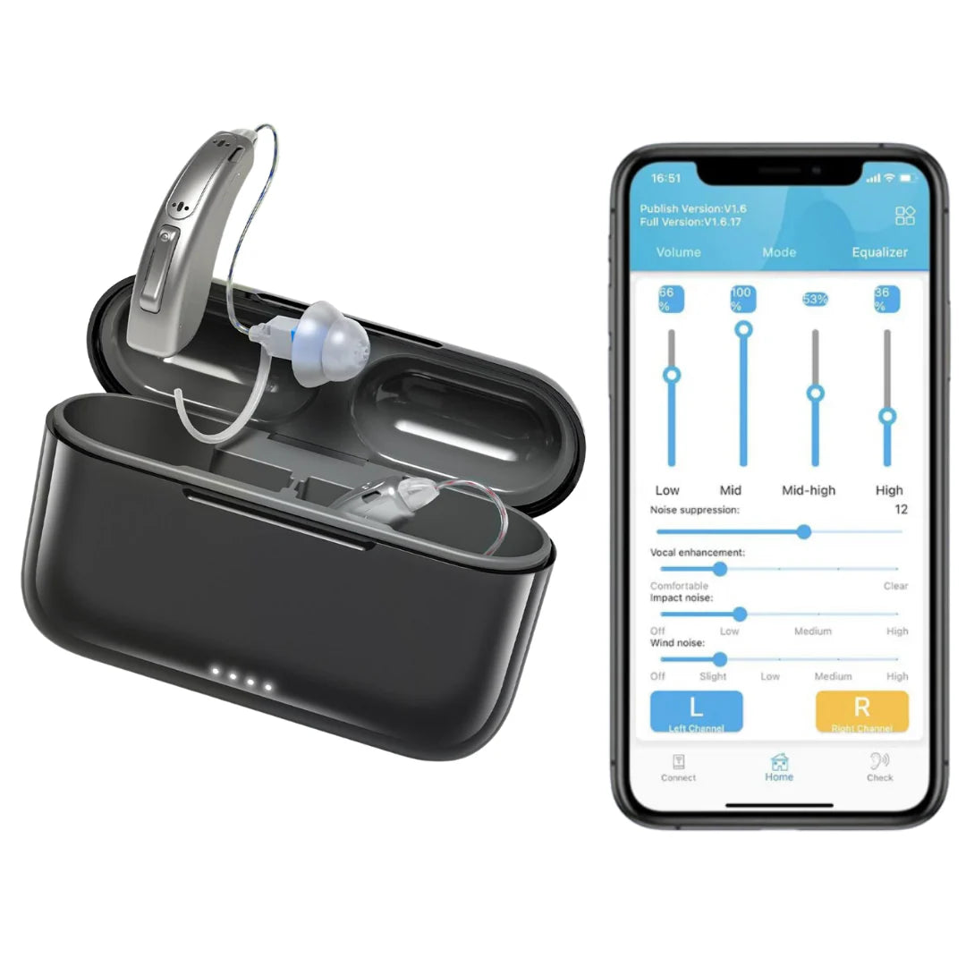 BTE Bluetooth Hearing Devices (App Controlled)